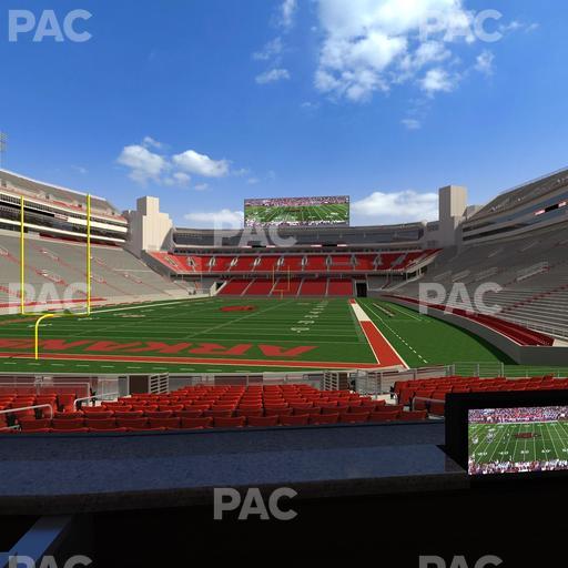 Razorback Stadium - Section Loge 28 Seat View