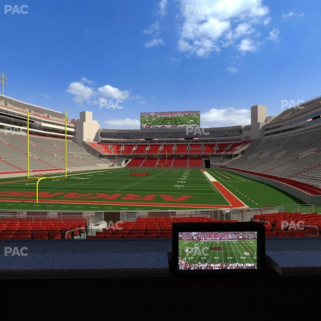 Razorback Stadium - Section Loge 29 Seat View