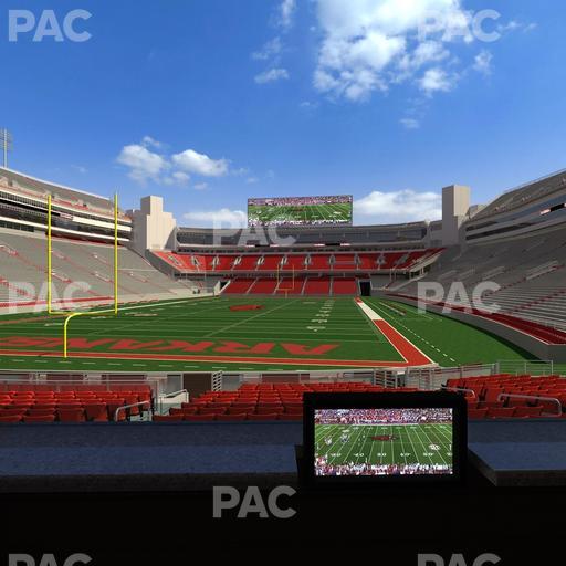 Razorback Stadium - Section Loge 29 Seat View