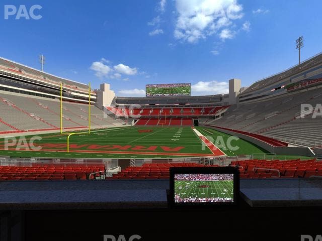 Razorback Stadium - Section Loge 29 Seat View