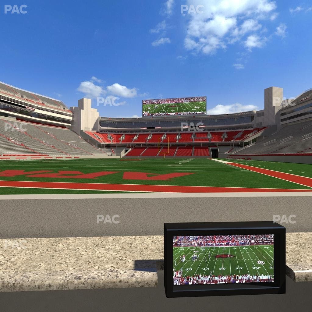 Razorback Stadium - Section Loge 3 Seat View