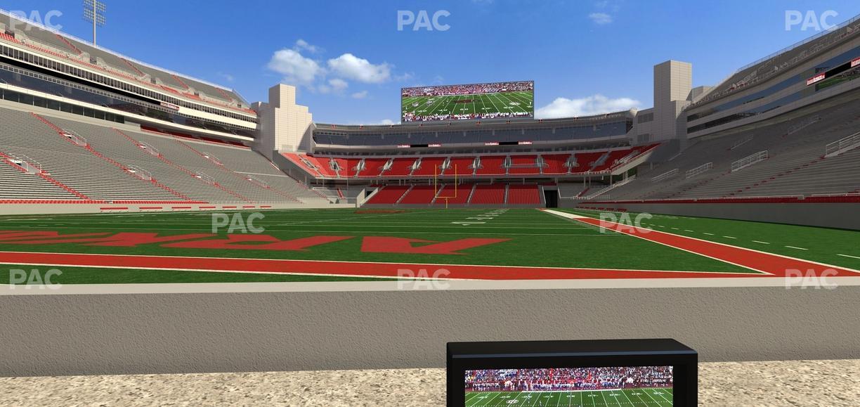 Razorback Stadium - Section Loge 3 Seat View
