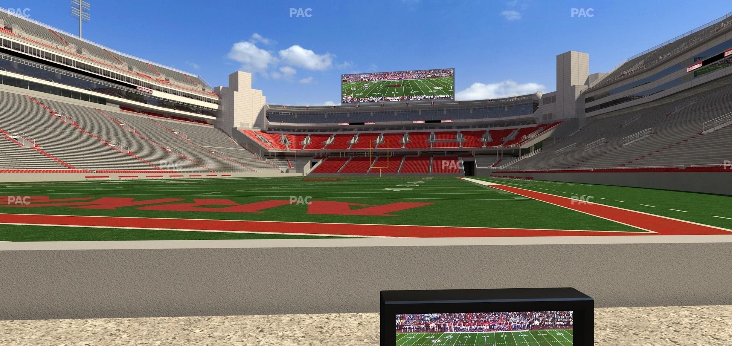 Razorback Stadium - Section Loge 3 Seat View