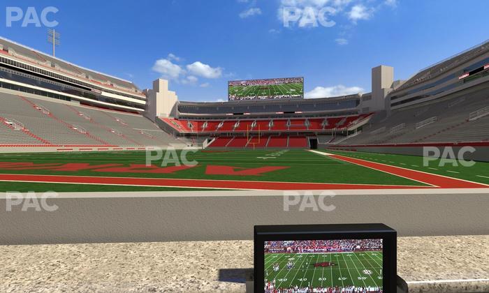 Razorback Stadium - Section Loge 3 Seat View