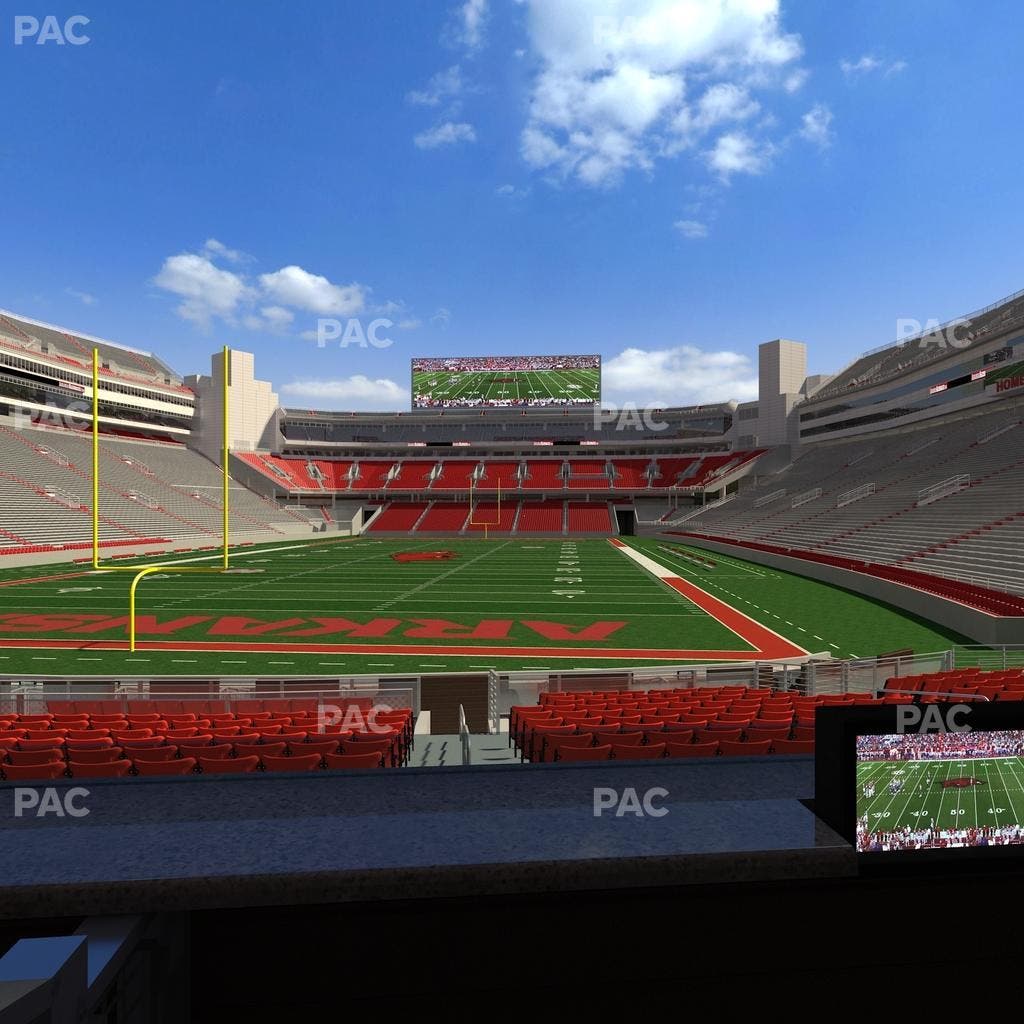Razorback Stadium - Section Loge 30 Seat View