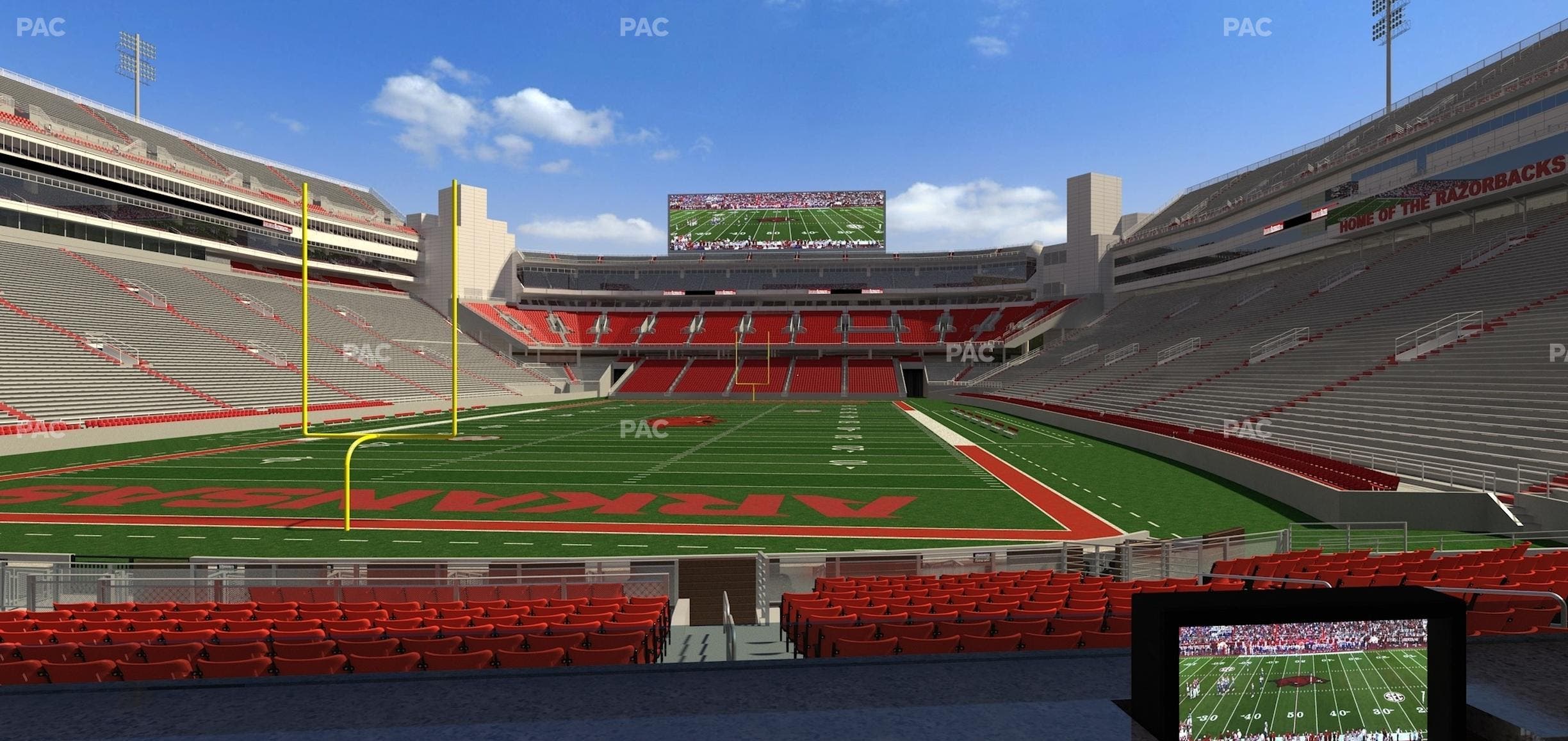 Razorback Stadium - Section Loge 30 Seat View