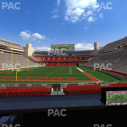 Razorback Stadium - Section Loge 30 Seat View