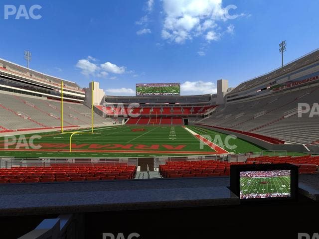 Razorback Stadium - Section Loge 30 Seat View