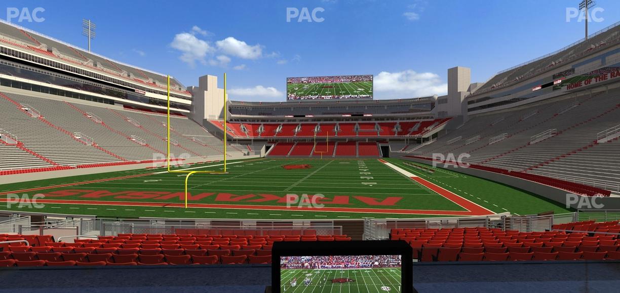 Razorback Stadium - Section Loge 31 Seat View