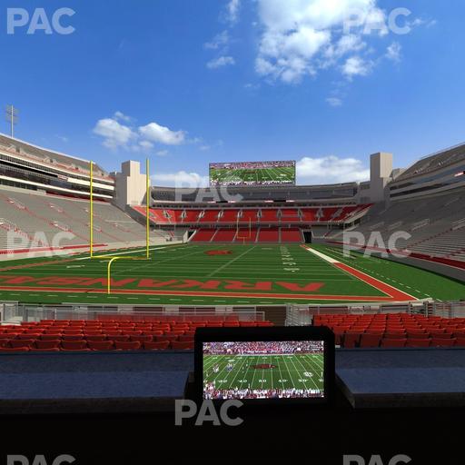 Razorback Stadium - Section Loge 31 Seat View