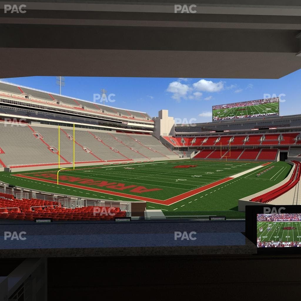 Razorback Stadium - Section Loge 32 Seat View