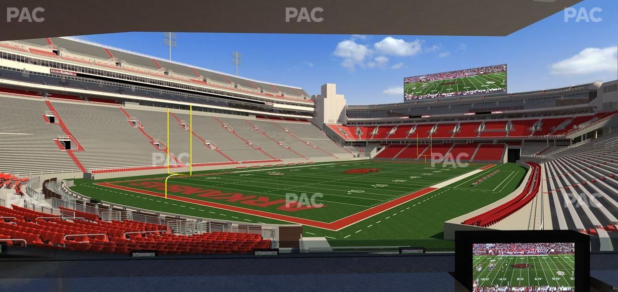Razorback Stadium - Section Loge 32 Seat View