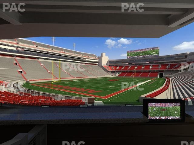 Razorback Stadium - Section Loge 32 Seat View
