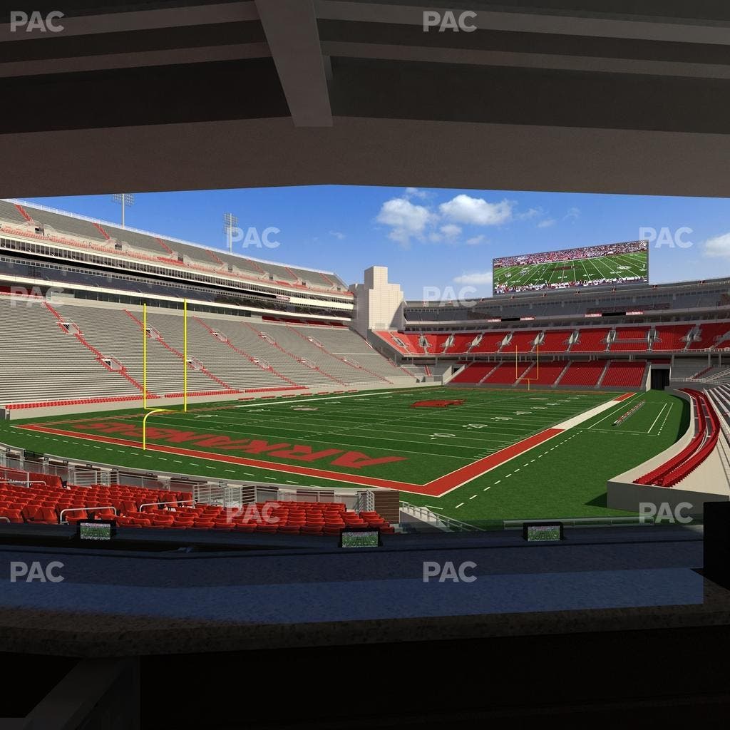 Razorback Stadium - Section Loge 33 Seat View