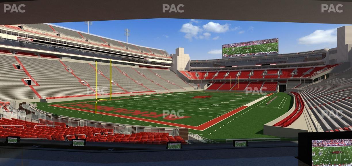 Razorback Stadium - Section Loge 33 Seat View