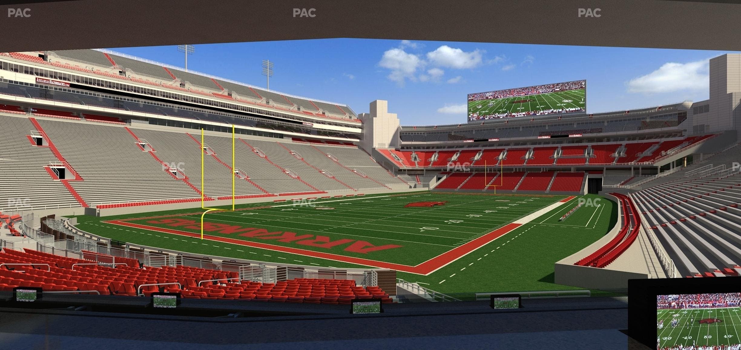 Razorback Stadium - Section Loge 33 Seat View