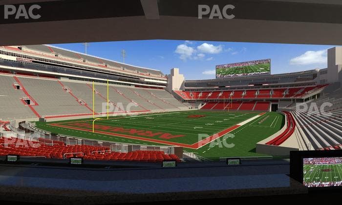 Razorback Stadium - Section Loge 33 Seat View