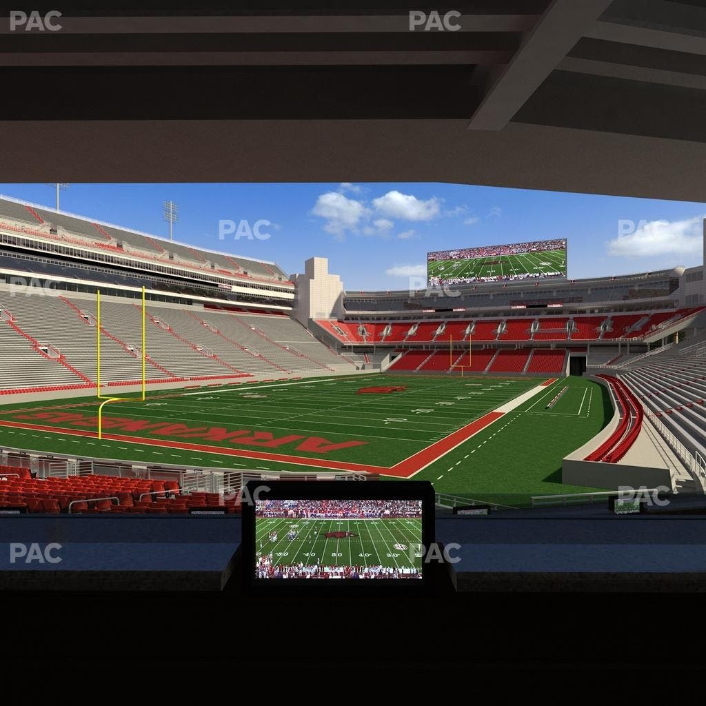 Razorback Stadium - Section Loge 34 Seat View