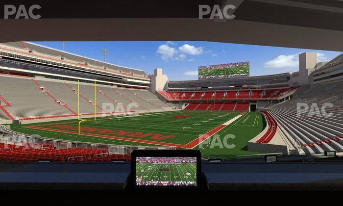 Razorback Stadium - Section Loge 34 Seat View