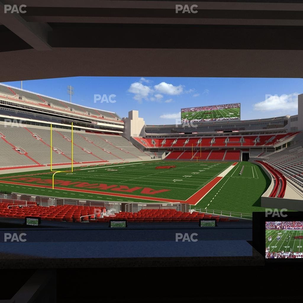 Razorback Stadium - Section Loge 35 Seat View