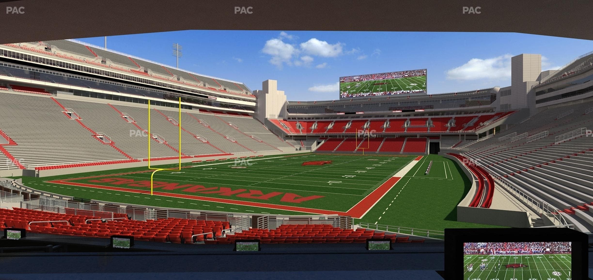 Razorback Stadium - Section Loge 35 Seat View