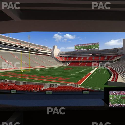 Razorback Stadium - Section Loge 35 Seat View