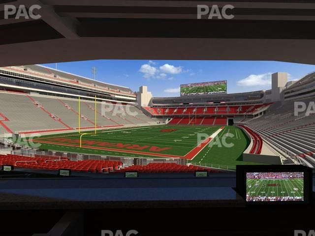 Razorback Stadium - Section Loge 35 Seat View
