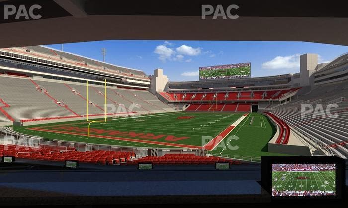 Razorback Stadium - Section Loge 35 Seat View