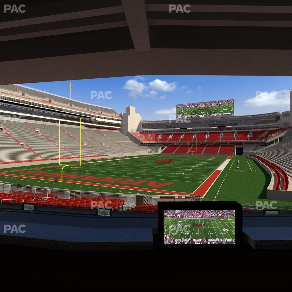 Razorback Stadium - Section Loge 36 Seat View
