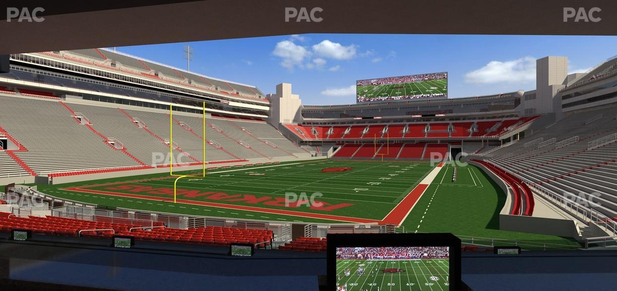 Razorback Stadium - Section Loge 36 Seat View