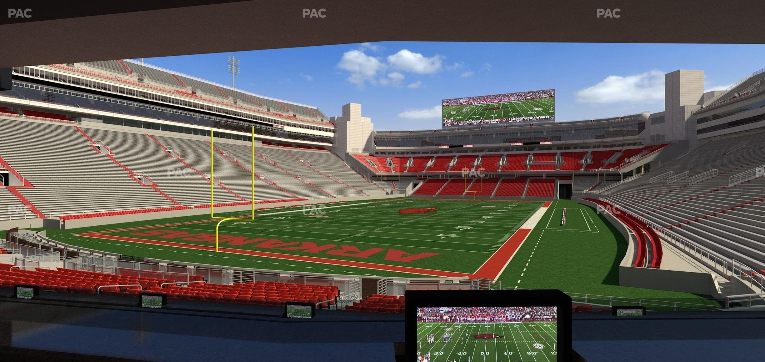 Razorback Stadium - Section Loge 36 Seat View