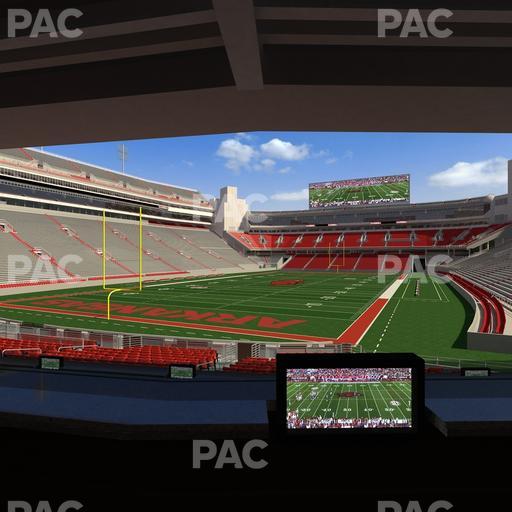 Razorback Stadium - Section Loge 36 Seat View
