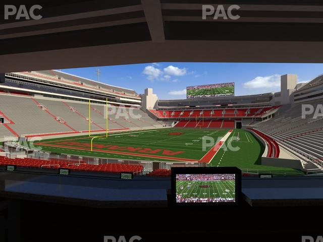 Razorback Stadium - Section Loge 36 Seat View Razorback Stadium - Section Loge 36 Seat View