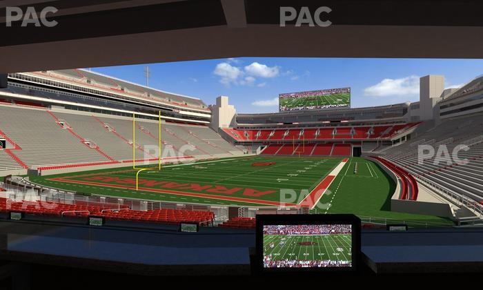 Razorback Stadium - Section Loge 36 Seat View