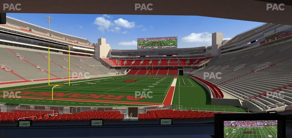 Razorback Stadium - Section Loge 37 Seat View