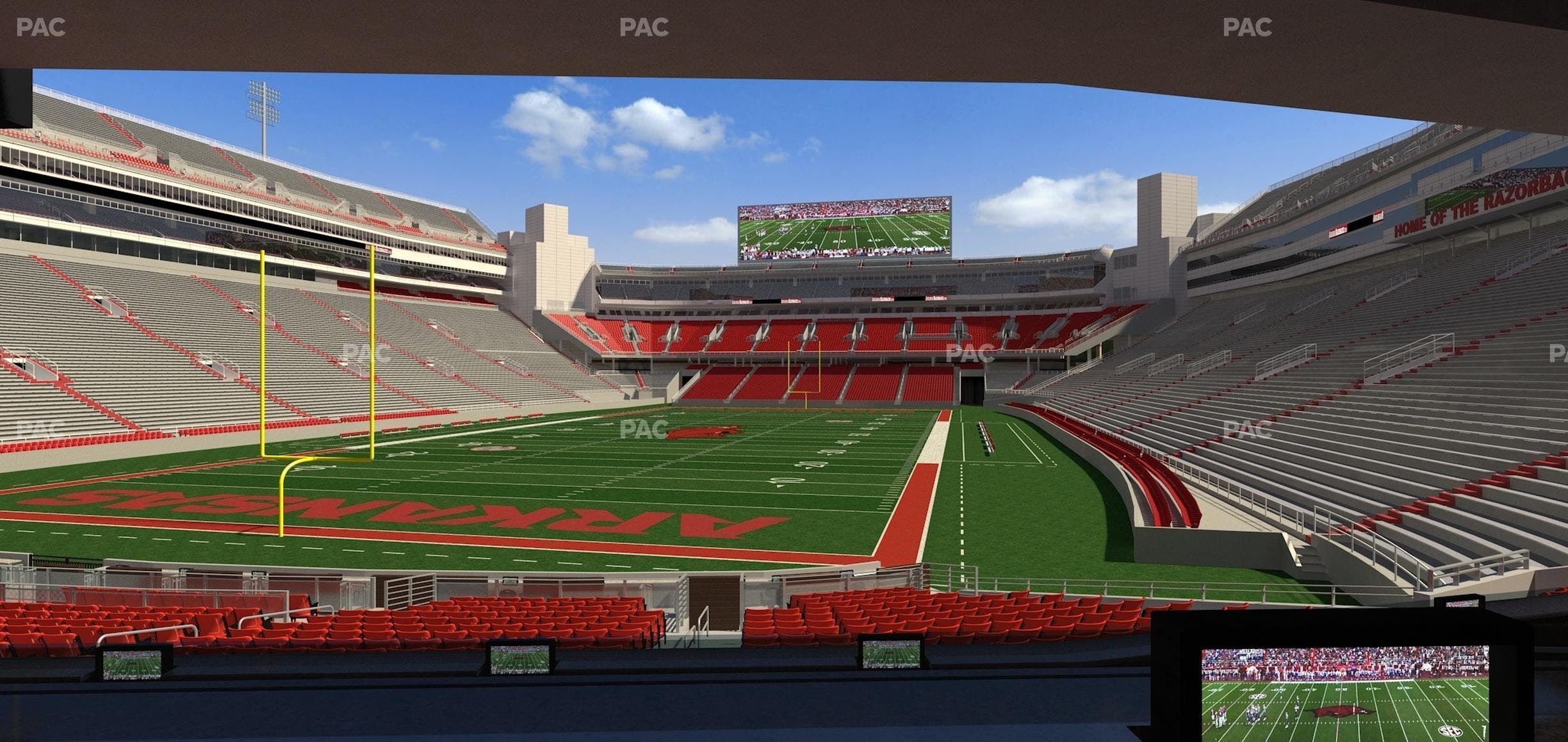 Razorback Stadium - Section Loge 37 Seat View