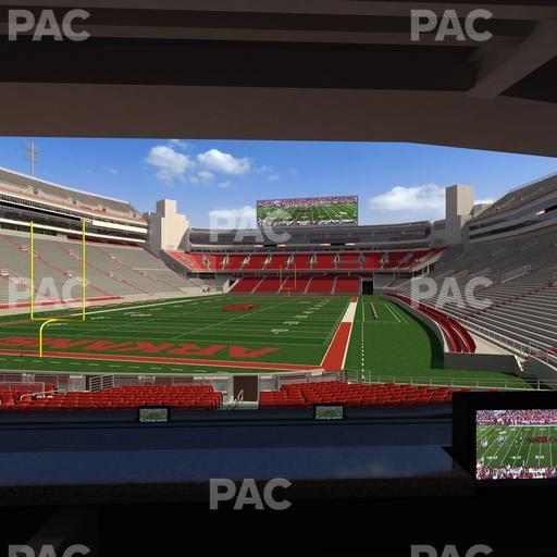 Razorback Stadium - Section Loge 37 Seat View