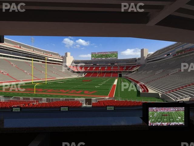 Razorback Stadium - Section Loge 37 Seat View