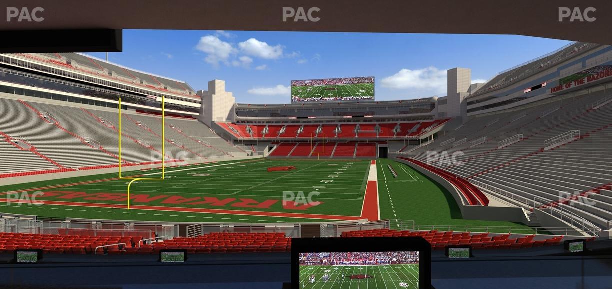 Razorback Stadium - Section Loge 38 Seat View