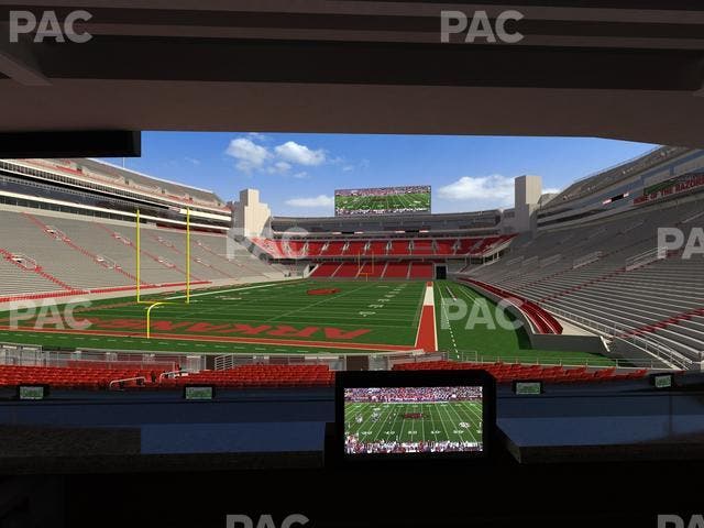 Razorback Stadium - Section Loge 38 Seat View