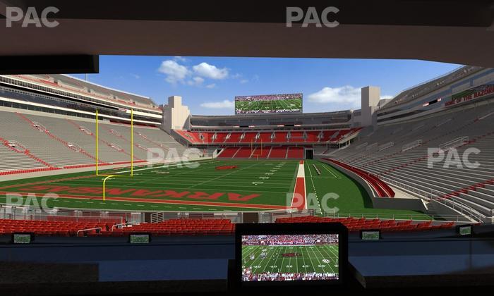 Razorback Stadium - Section Loge 38 Seat View