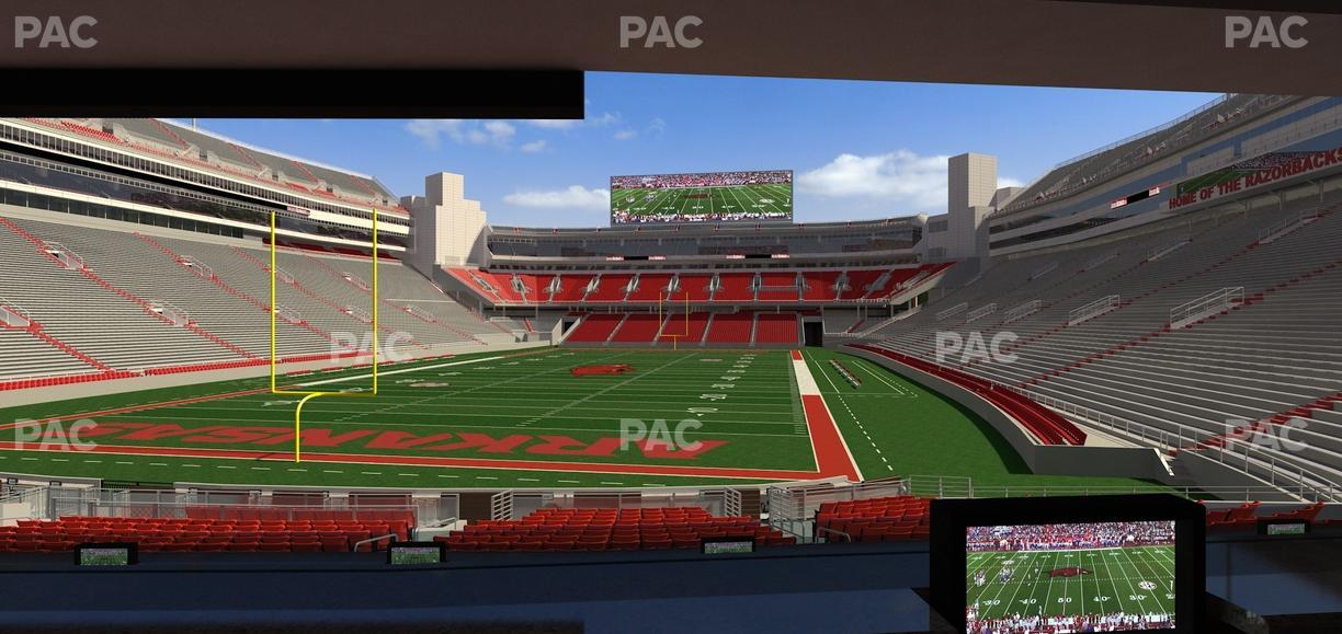Razorback Stadium - Section Loge 39 Seat View