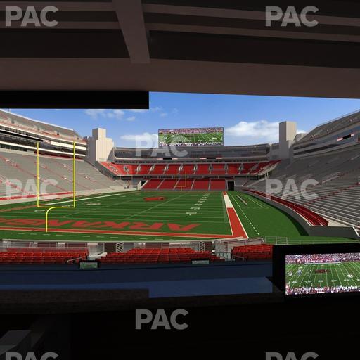 Razorback Stadium - Section Loge 39 Seat View