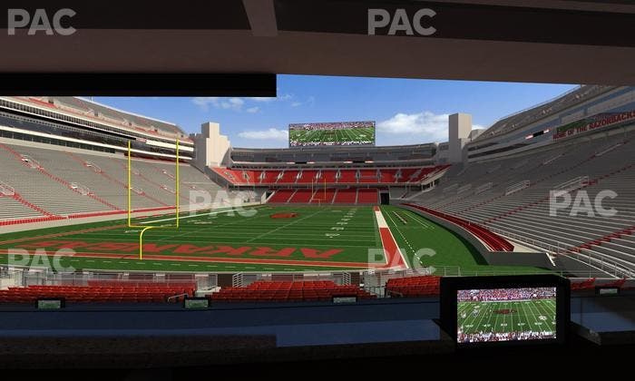 Razorback Stadium - Section Loge 39 Seat View