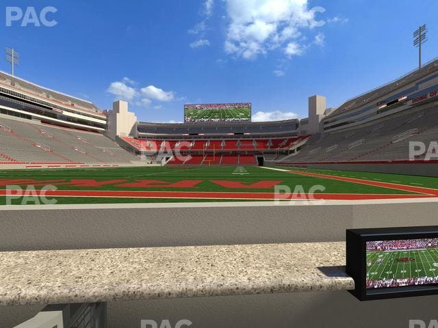 Razorback Stadium - Section Loge 4 Seat View