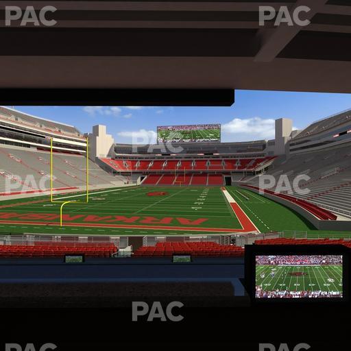 Razorback Stadium - Section Loge 40 Seat View