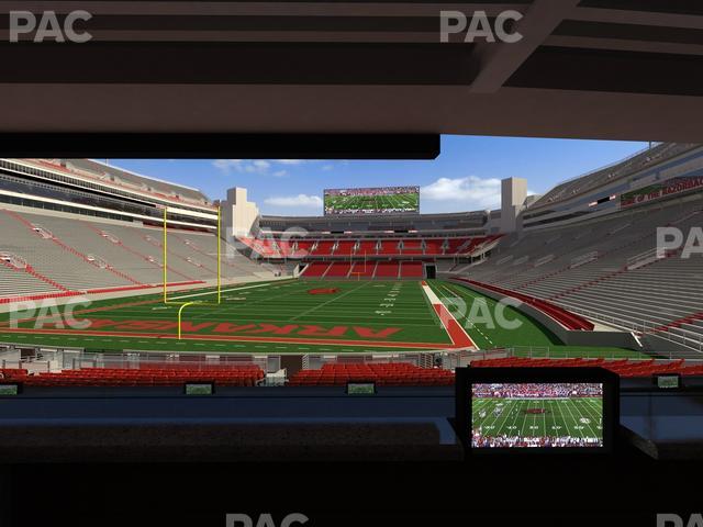 Razorback Stadium - Section Loge 40 Seat View Razorback Stadium - Section Loge 40 Seat View