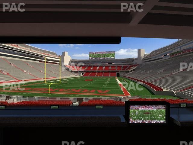 Razorback Stadium - Section Loge 40 Seat View