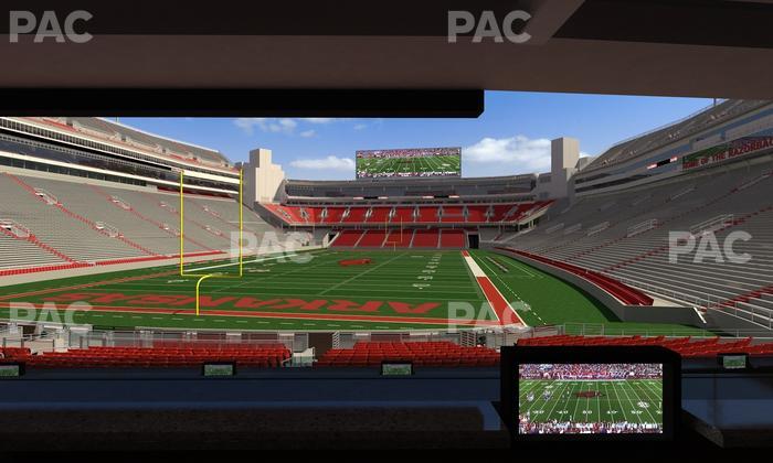 Razorback Stadium - Section Loge 40 Seat View