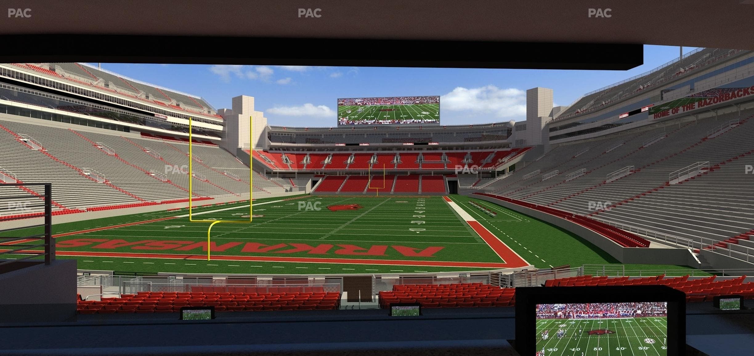 Razorback Stadium - Section Loge 41 Seat View